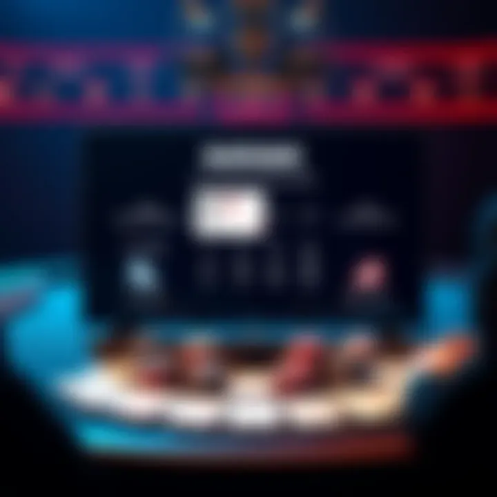 Blackjack Simulator Screen Screenshot of a blackjack simulator showing cards and player options