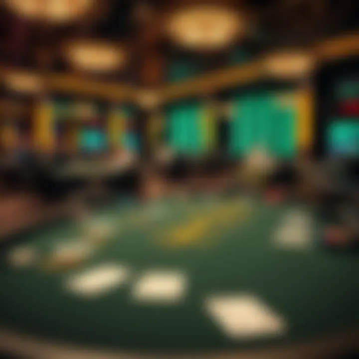 A blackjack table showing increased minimum bets with $25 and $50 signs visible, players seated and cards dealt at Graton Casino.