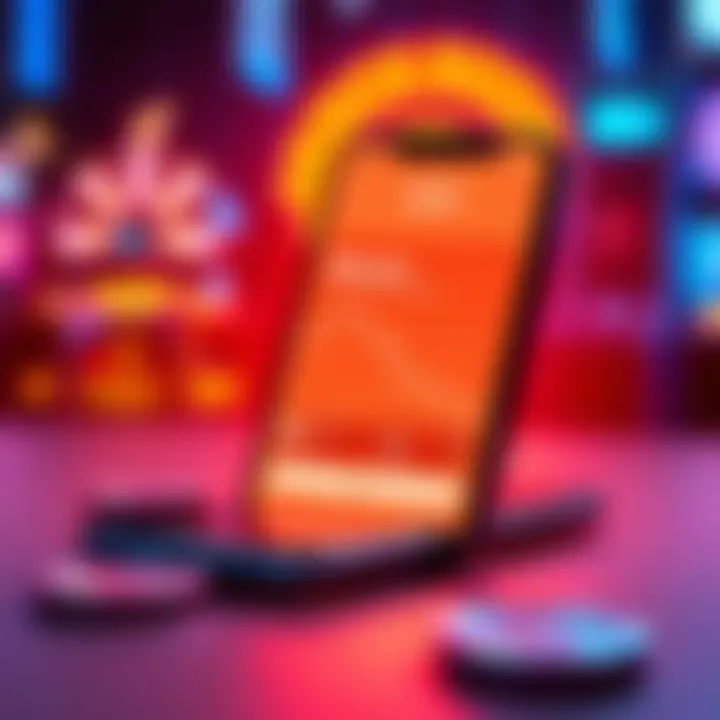 An iPhone displaying the Block App interface focused on crypto transactions, emphasizing flexibility for crypto-casinos