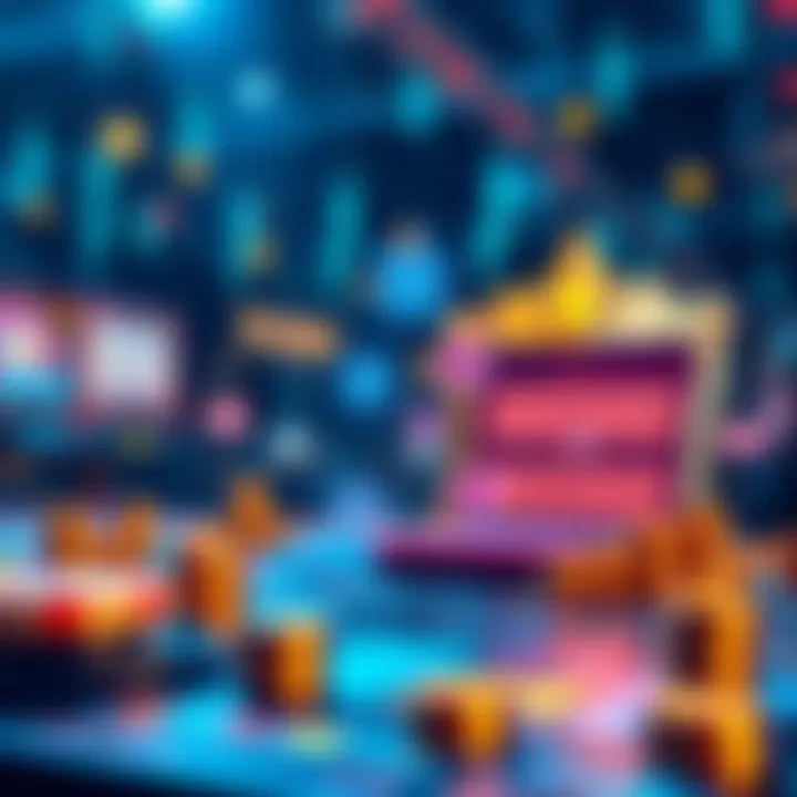 A digital illustration showing blockchain technology with transparent gaming elements, symbolizing trust in online gambling.