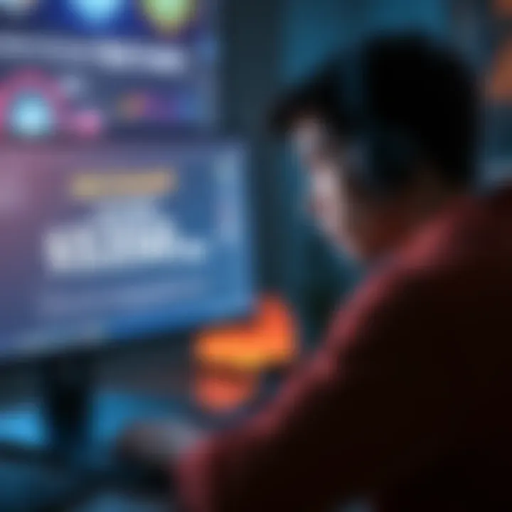 A frustrated player looking at a computer screen with a blocked account message and $350 balance displayed
