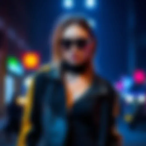 A stylish person wearing a daring outfit for a night out, showcasing bold fashion choices.