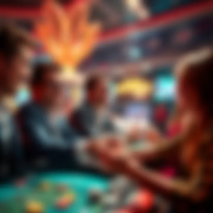 Image showing players enjoying a gambling game with bonus offers and excitement