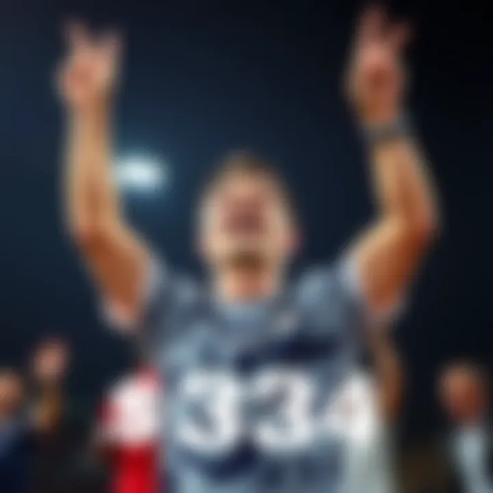 A person celebrating a $3,334 bonus betting win with raised arms and a joyful expression.