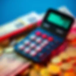 Bonus Calculation for 100 Dollars A calculator and money representing bonus calculation for a 100 dollar deposit