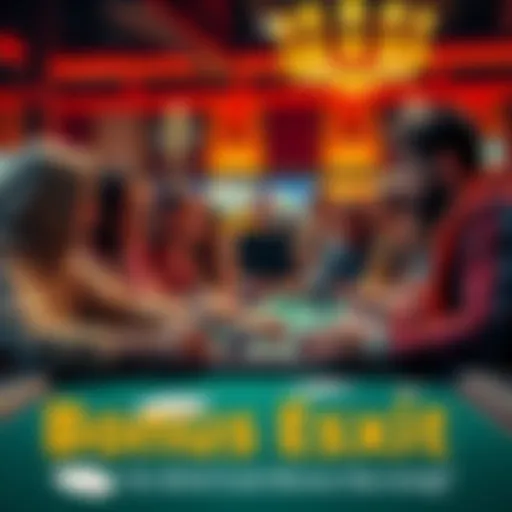 A group of players discussing changes to game bonuses at a table with cards and chips