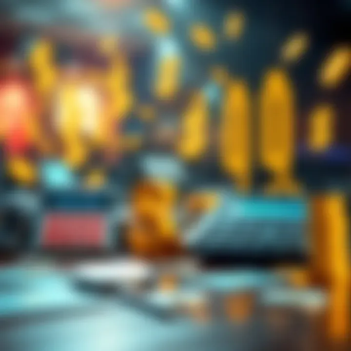 Bonus Payment Options A graphic showing weekly and monthly bonus options with money symbols and calculators