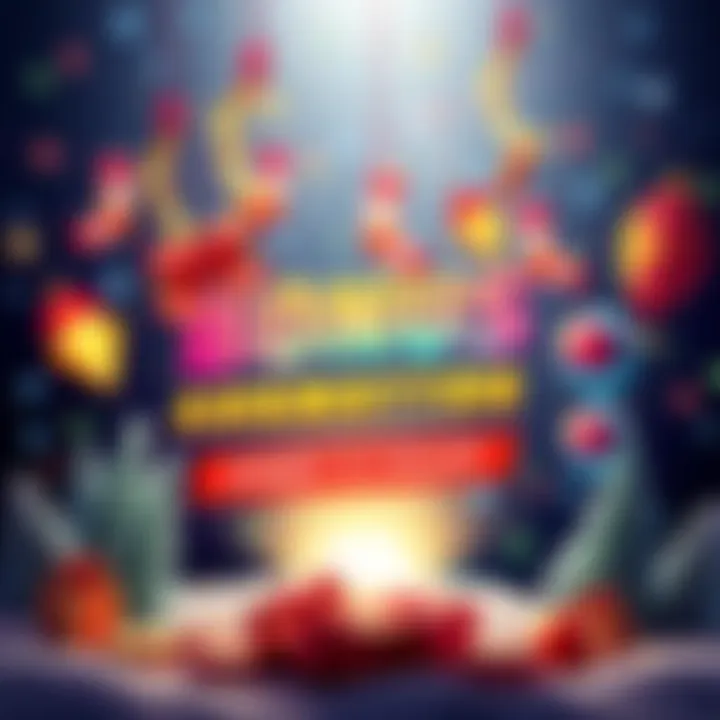 A colorful announcement banner promoting an exciting bonus event with festive elements
