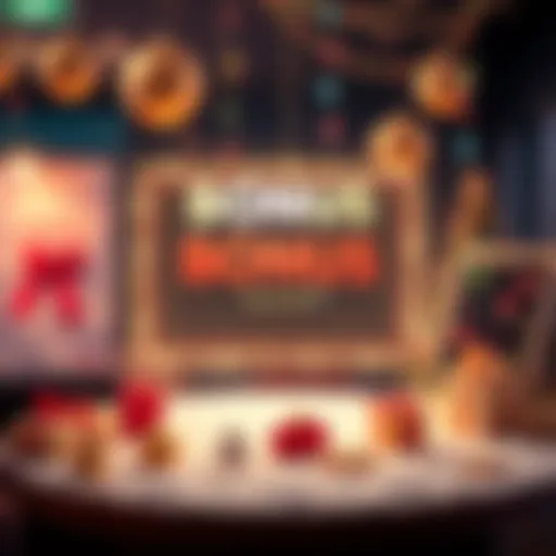 A bright graphic showing an announcement for upcoming bonus promotions with festive elements.