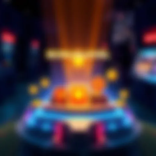 A graphic showing a game level with rewards and benefits, highlighting investment value