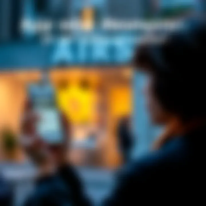 A person comparing a booking app on a smartphone and a direct contact option with a host, looking thoughtful, symbolizing choice.