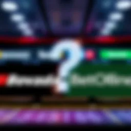 Graphic showing Bovada logo next to BetOnline logo with a question mark in between indicating a comparison
