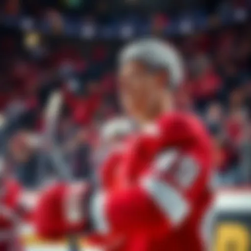 An image showing a hockey player, Brady Tkachuk, looking confused after shots on goal are not counted, with fans in the background showing signs of disbelief.