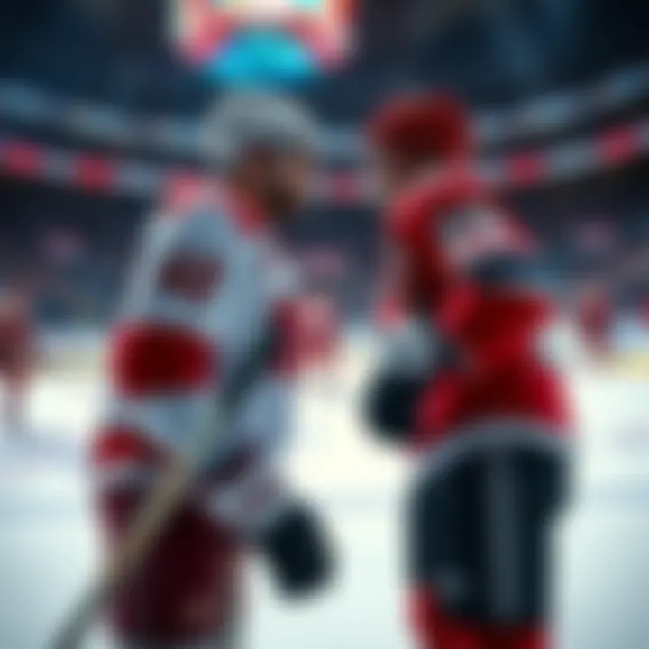 NHL players Bratt and Hischier facing off during a game, showcasing their competitive spirit as rumors of a trade swirl around them