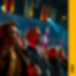 A crowd watching a public figure giving a speech, showing mixed expressions of hope and disappointment.