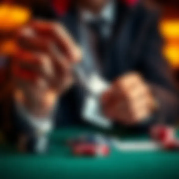 Person Breaking Free from Gambling A person tearing up a playing card symbolizing breaking free from gambling addiction.