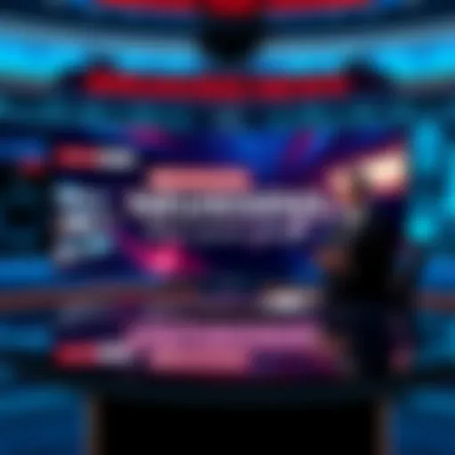 A news anchor reporting live on recent events, with a graphic showing key headlines in the background.