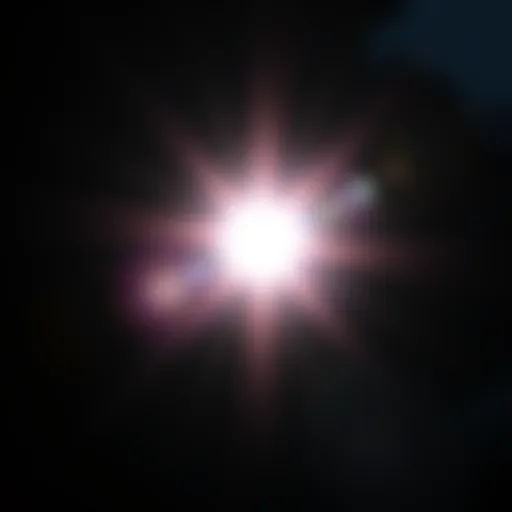 A glowing light representing joy and positive change in life