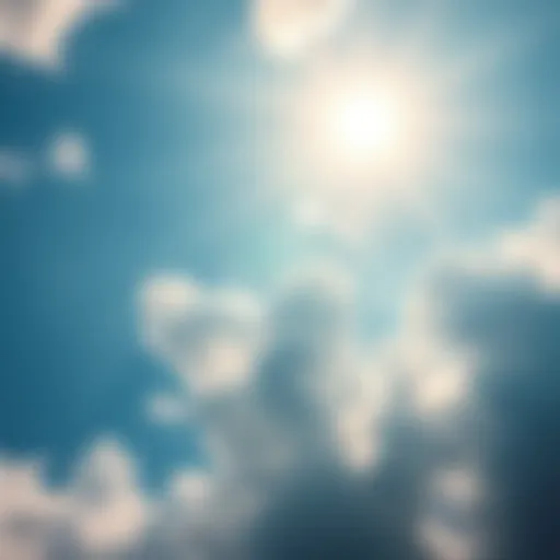 A colorful sky filled with light clouds, symbolizing optimism and a positive outlook