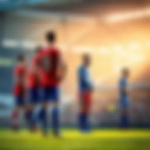 Bristol Rovers and Walsall players on the field preparing for a match