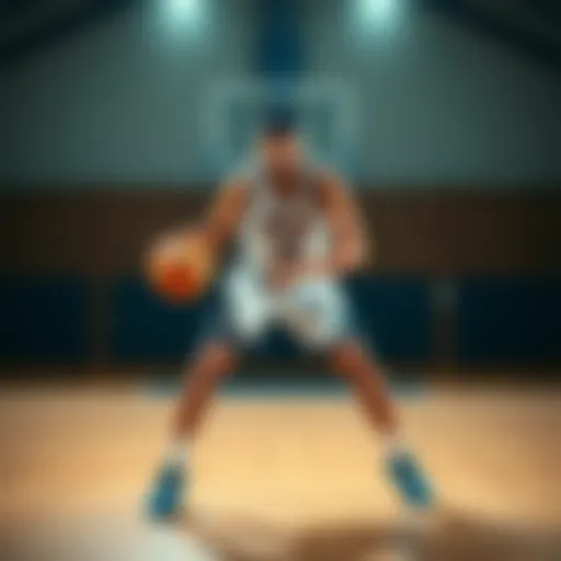 Bronny James practicing on a basketball court, showcasing his talent and determination