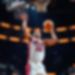 Bruce Brown taking a shot from beyond the arc during a basketball game