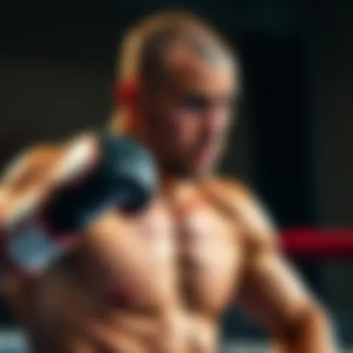 Brunno Ferreira doing training exercises in preparation for his fight against Gregory Rodriguez