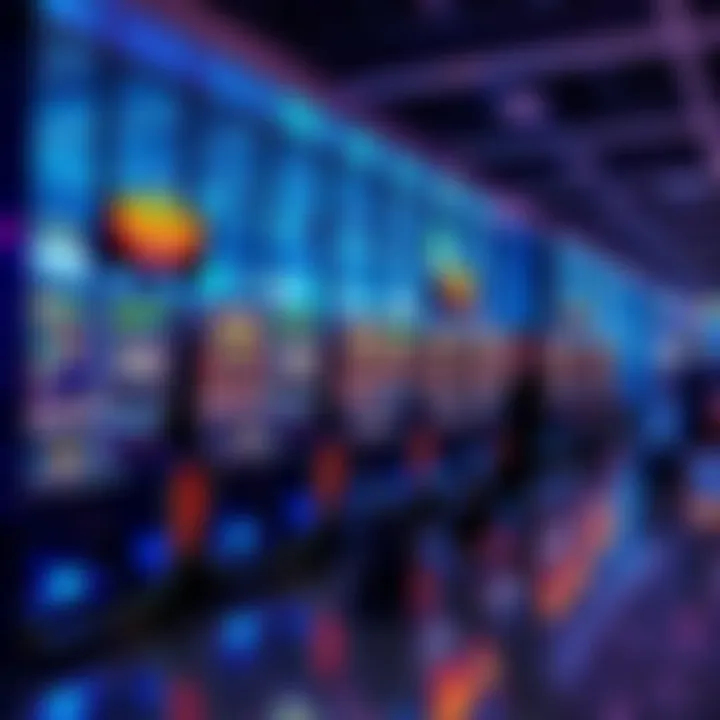 New Bubble Craps machines located near Gate A-11 at Las Vegas Airport, with travelers playing and enjoying their time.