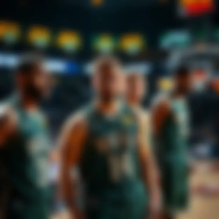 Bucks players looking disappointed on the court during the fourth quarter