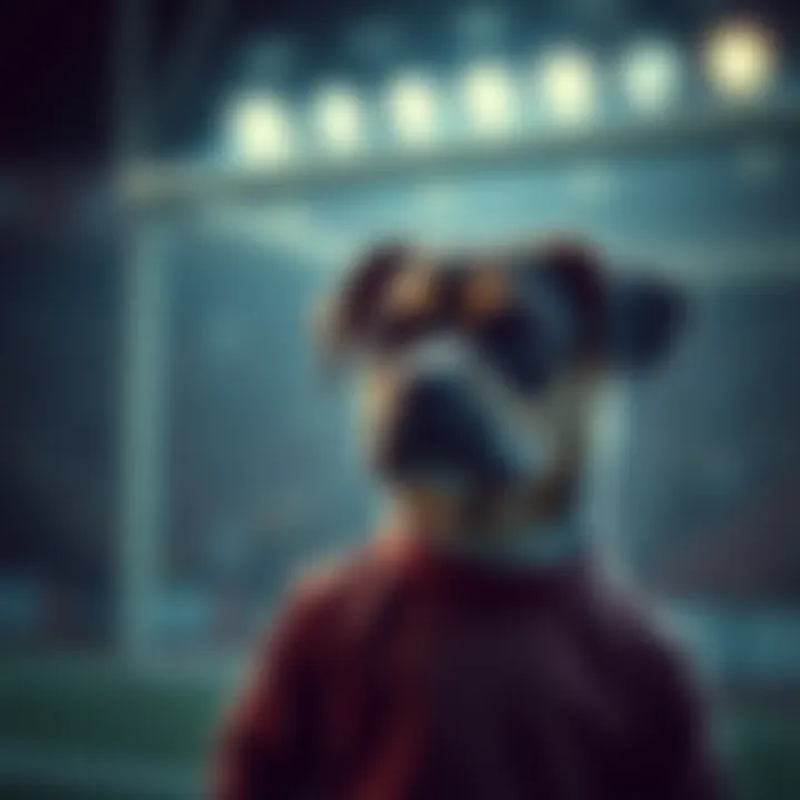 Buddy looking disappointed after an attempt, with a backdrop of a goal he couldn't reach