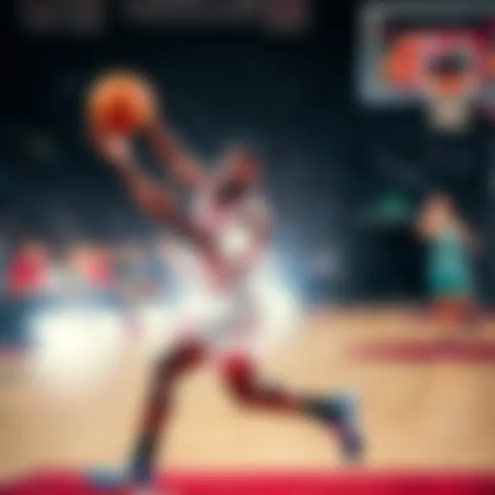 Buddy Hield making a dynamic play on the court, showcasing skill and agility