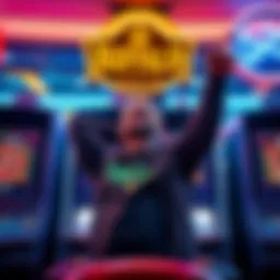 A person celebrating a major jackpot win at the Buffalo Slot machine after a few spins.