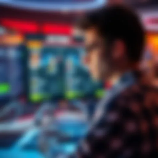A person looking at online betting account offers on a computer screen, contemplating a purchase.