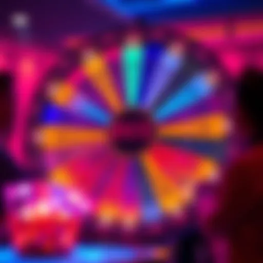 BVX Prize Wheel with Points Colorful BVX Prize Wheel displaying points with players engaged