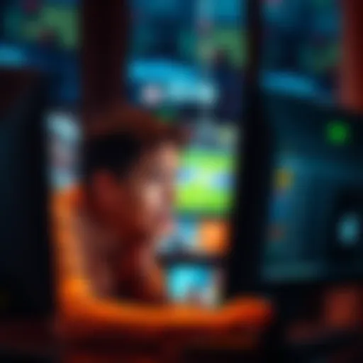 A person looking concerned while using a computer, with a betting website on the screen, symbolizing issues with a Bwin account in Ontario.