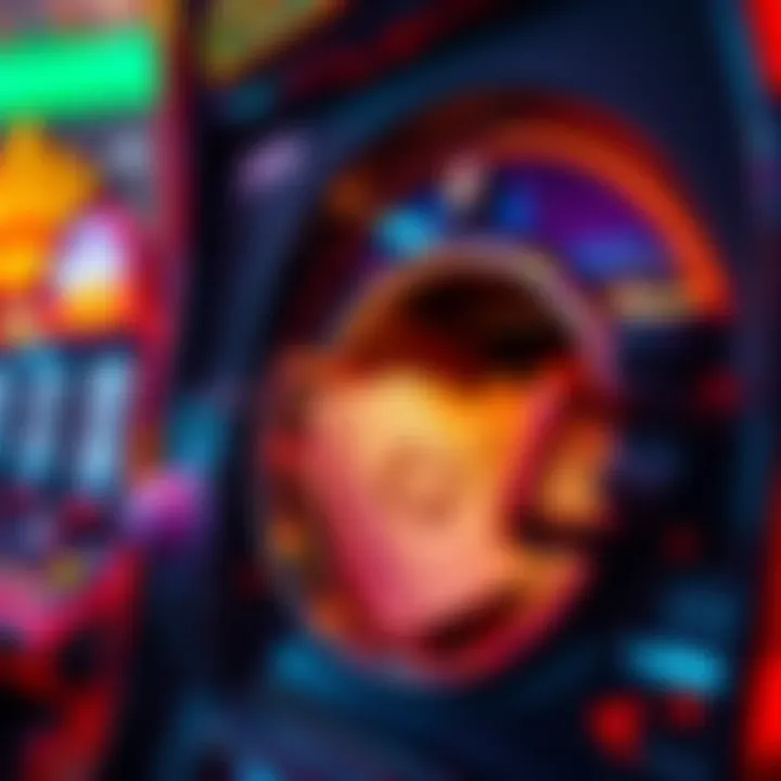 A close-up of a casino cash-out machine displaying cash being withdrawn at Caesars Casino.