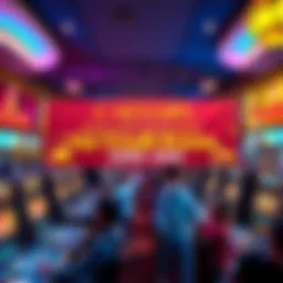 A vibrant casino scene showcasing a banner for Caesars Rewards Tier Credit Multiplier Events in April 2026, with excited participants at gaming tables and slot machines enjoying the promotions.