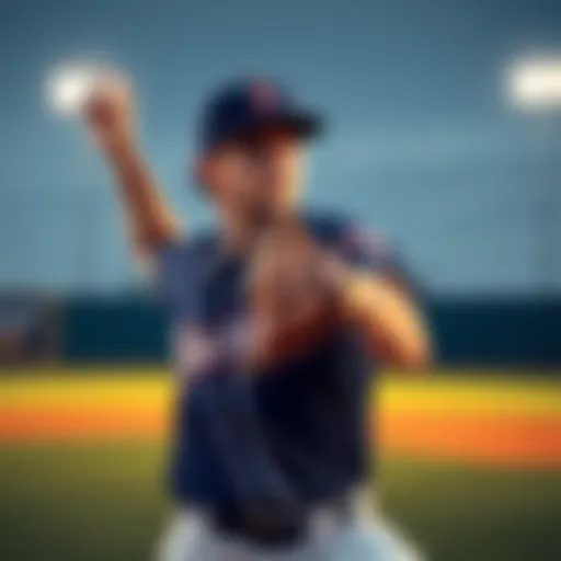 Casey Mize pitching a baseball on the field