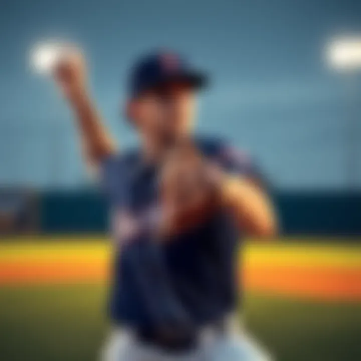 Casey Mize pitching a baseball on the field