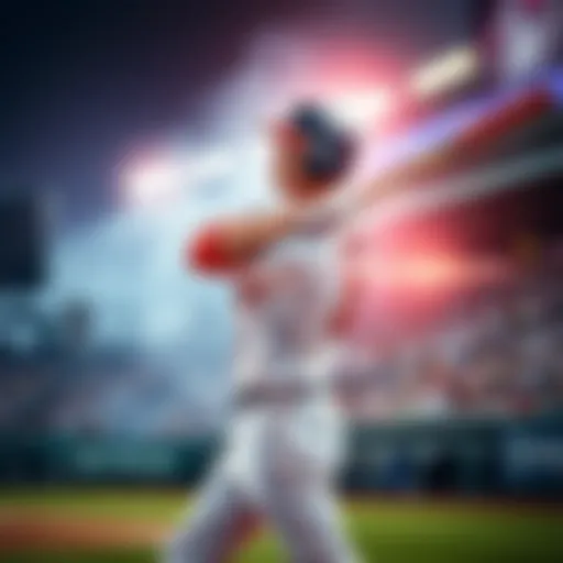 Casey Schmidt in action, batting with focus during a baseball game against the Dodgers