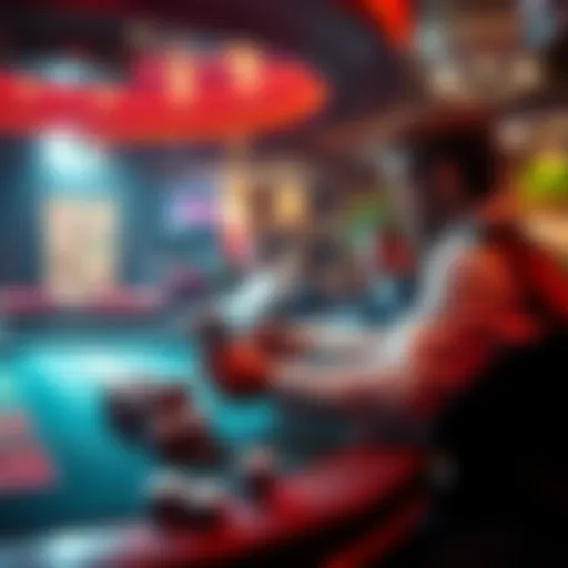 A player deciding whether to cash out their winnings or continue gambling at a casino table