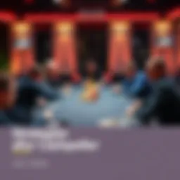 A group of players at a 10-man cash game table, discussing strategies and choosing their seats.