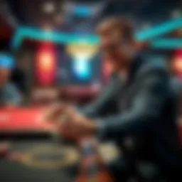 Successful Cash Game Strategy Person leaving a poker table with chips in hand, smiling after a winning session