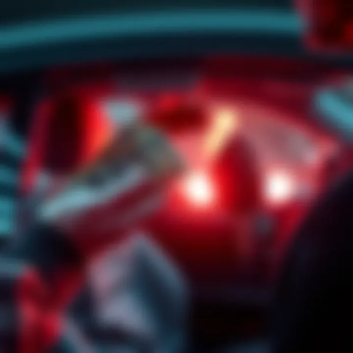 A person deciding between cash and a ride, with money in one hand and a car key in the other, symbolizing everyday choices.