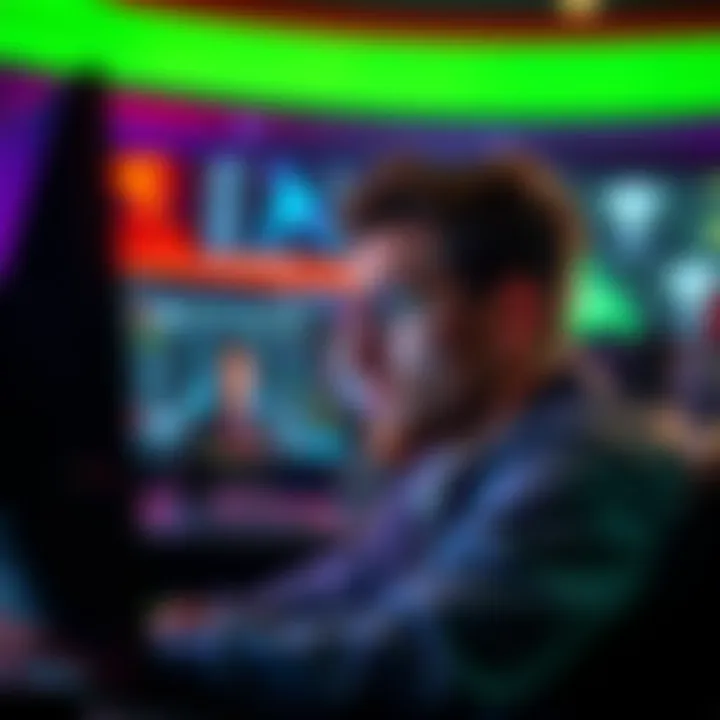 A player looks frustrated while watching a game on screen, moments before a cashout decision.