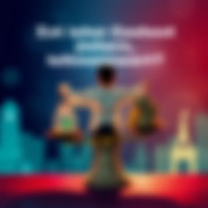 A person weighing cash and benefits on a scale to decide on a cashout option