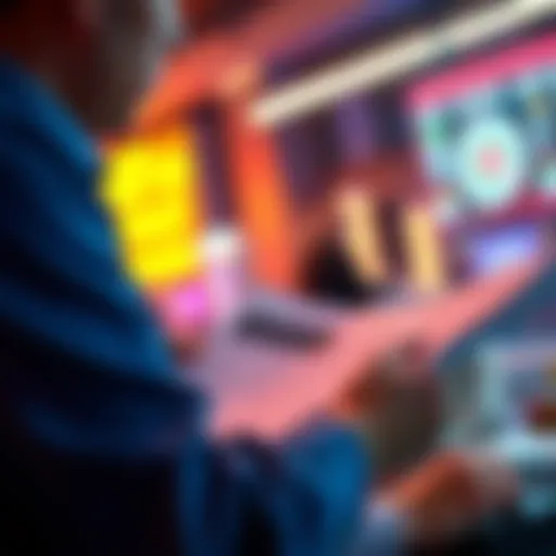 Person reviewing financial documents and preparing to withdraw winnings safely