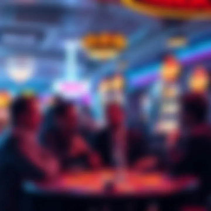 Casino discussion on winning goals Group of players discussing strategies for smaller winnings at a Reno casino