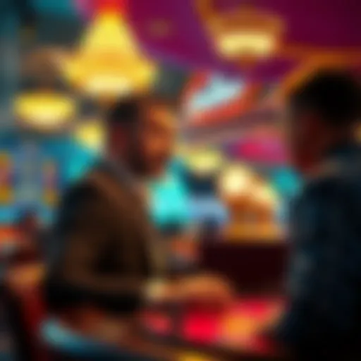 An experienced gambler is approached by casino staff in Las Vegas after a sudden withdrawal from a game.