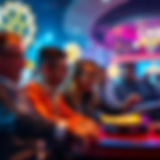 A group of players enjoying a game at an online casino, highlighting their loyalty to the platform.